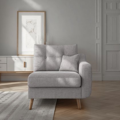 Kent 1 Seater 1 Arm Unit in Fabric