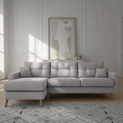 Kent Large Chaise Sofa in Fabric