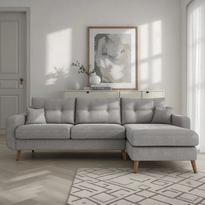Kent Large Chaise Sofa in Fabric