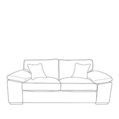 Jade 3 Seater Sofa in Fabric Jade 3 Seater Sofa in Fabric