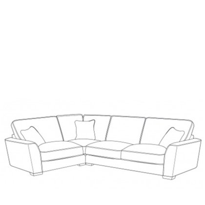 Hannah Corner Sofa (L2C/RH2) in Fabric