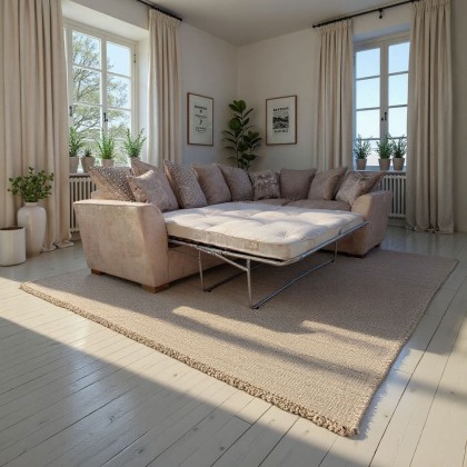 Hannah Corner Sofabed (L2S/COR/RH1) in Fabric