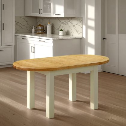 Arundel Ivory D-End Extending Dining Table Arundel Ivory D-End Extending Dining Table