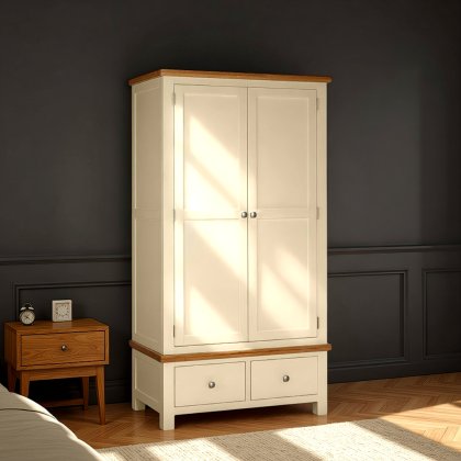 Arundel Ivory Double Robe With 2 Drawers Arundel Ivory Double Robe With 2 Drawers