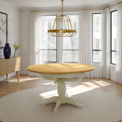 Arundel Ivory Round Extending Pedestal Dining Table Arundel Ivory Round Extending Pedestal Dining Table