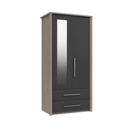 Foxbury 2 Door Combi Robe with Mirror