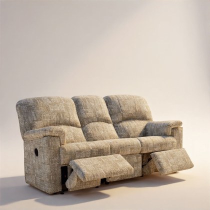 G Plan Chloe 3 Seater Double Recliner in Fabric