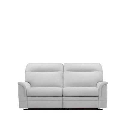 Hudson Double Power Plus Recliner Large 2 Seater Sofa With Adjustable Headrest And Lumbar