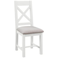 Arundel Cross Back Chair With Fabric Seat Other Paint Options
