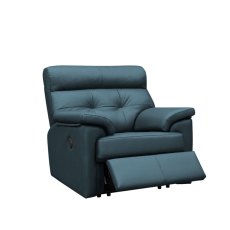 Laurie Reclining Armchair In Leather