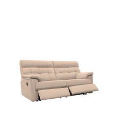 Laurie Reclining 3 Seater Sofa DBL In Fabric
