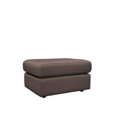 Laurie Storage Footstool In Leather