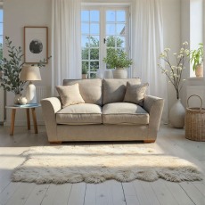 Hannah 2 Seater 120cm Sofa Bed Cosmo Silver Fabric