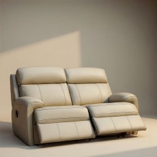 G Plan Hardy 2 Seater Manual Recliner Sofa In Leather