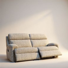 G Plan Hardy 3 Seater Manual Recliner Sofa In Fabric
