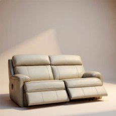 G Plan Hardy 3 Seater Manual Recliner Sofa In Leather