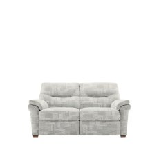 G Plan Seattle 2 Seater Heated Seat Sofa with Show Wood in Fabric