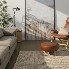 Ercol Hug Footstool In Leather Ercol Hug Footstool In Leather