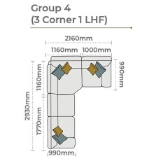 Memphis Corner Group 4 3 Corner 1 LHF Memphis Corner Group 4 3 Corner 1 LHF