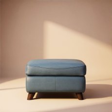 Olivia Footstool In Leather Olivia Footstool In Leather