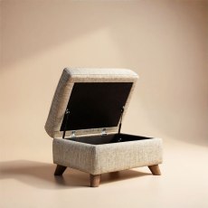 Olivia Storage Footstool In Fabric
