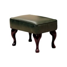 Celebrity Legged Footstool in Leather