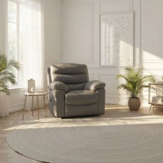 La Z Boy Clark Chair In Leather