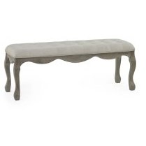 Camilla Oatmeal Linen Upholstered Bench Camilla Oatmeal Linen Upholstered Bench