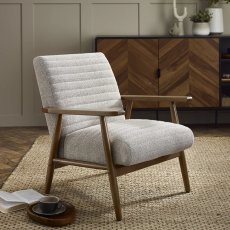 Isla Chenille Tweed Upholstered Armchair