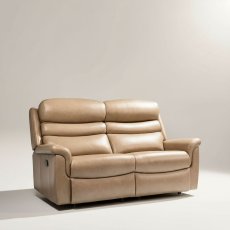 Leyburn 2 Seater Lounger In Leather
