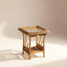 Viola Lamp Table & Glass Viola Lamp Table & Glass