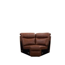 G Plan Firth Curved Corner Unit in Leather