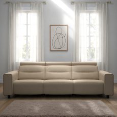 Stressless Emily 3 Seater Sofa with Wide Arms in Leather Stressless Emily 3 Seater Sofa with Wide Arms in Leather