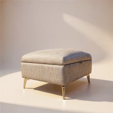 Small Storage Footstool in Fabric Small Storage Footstool in Fabric