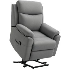 Furnico Townley Lift & Rise Chair with Power Head Tilt and Lumbar in Leather