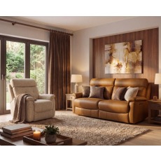 Furnico Hudson 3 Seater Static Sofa in Leather Furnico Hudson 3 Seater Static Sofa in Leather