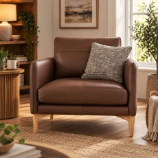 Ercol Aosta Chair in Leather Ercol Aosta Chair in Leather