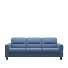 Stressless Fiona 3 Seater Sofa with Upholstered Arms in Leather