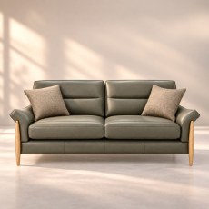 Ercol Clara Large Sofa In Leather Ercol Clara Large Sofa In Leather
