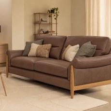 Ercol Clara Medium Sofa In Leather Ercol Clara Medium Sofa In Leather