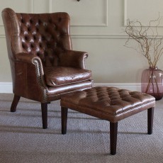 Mackenzie Stool in Leather Mackenzie Stool in Leather