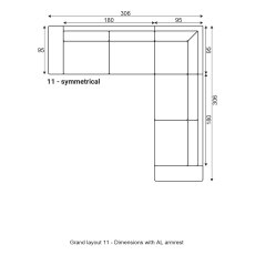 Grafu Grand Modular Sofa - Layout 11 Grafu Grand Modular Sofa - Layout 11