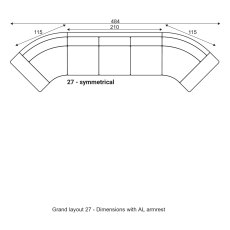 Grafu Grand Modular Sofa - Layout 27 Grafu Grand Modular Sofa - Layout 27