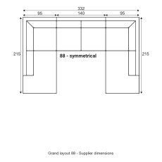 Grafu Grand Modular Sofa - Layout 88 Grafu Grand Modular Sofa - Layout 88