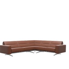 Stressless Stella Corner Group, 2 Seats LHF, 2.5 Seats RHF, with Upholstered Arms in Leather Stressless Stella Corner Group, 2 Seats LHF, 2.5 Seats RHF, with Upholstered Arms in Leather