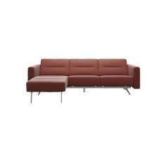 Stella 2 Seater with Medium Longseat LHF, with Upholstered Arms in Leather Stella 2 Seater with Medium Longseat LHF, with Upholstered Arms in Leather