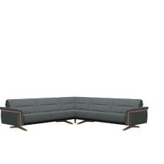 Stressless Stella Corner Group, 2.5 Seats LHF, 2.5 Seats RHF, with Wood Arms in Fabric Stressless Stella Corner Group, 2.5 Seats LHF, 2.5 Seats RHF, with Wood Arms in Fabric