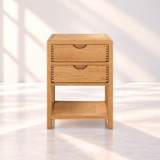 Ercol Bosco 2 Drawer Bedside Cabinet