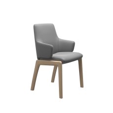 Stressless Laurel Large Low Back Dining Chair with Arms and D100 Legs in Leather Stressless Laurel Large Low Back Dining Chair with Arms and D100 Legs in Leather