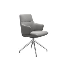 Stressless Mint Low Back Dining Chair with Arms and D350 Legs in Leather Stressless Mint Low Back Dining Chair with Arms and D350 Legs in Leather